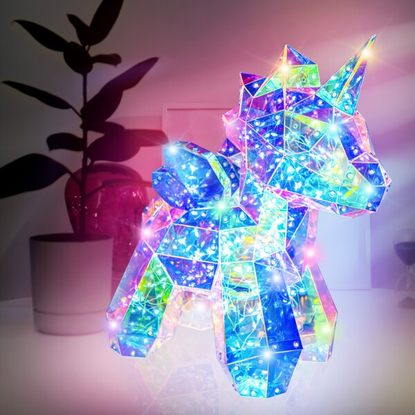 PRISMIC™ 3D Puzzle LED lámpa - Unikornis (APU-R-PM-1573)