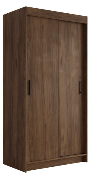 Gardróbszekrény Closico Populus I, Laminált forgácslap, 200x100x58cm, Dió
