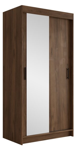 Gardróbszekrény Closico Populus II, Laminált forgácslap, 200x100x58cm, Dió