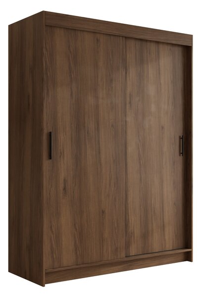 Gardróbszekrény Closico Populus VII, Laminált forgácslap, 200x150x58cm, Dió