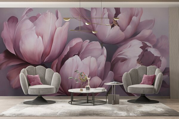 Fotótapéta Absztrakt tulipánok utánzata, Fotótapéta virágok és növények, w05593 : Uwalls.hu