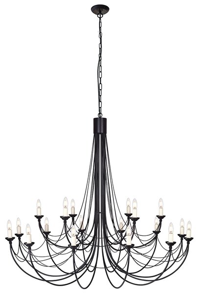 Elstead klasszikus csillár carisbrooke fekete elscb18-black
