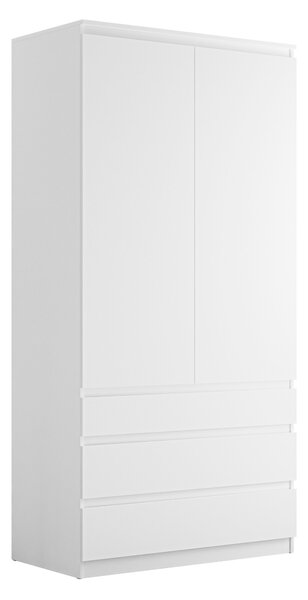 Gardróbszekrény Comfivo Structor, Laminált forgácslap, 202x100x52cm, Fehér