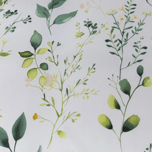 Mikroszálas ágyneműhuzat szett FLORAMA fehér + 45 x 45 cm párnahuzat INGYEN