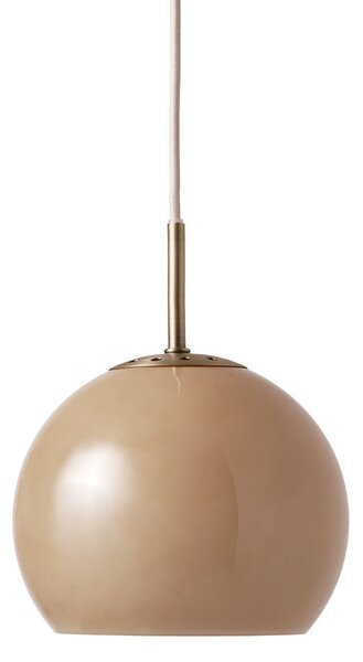 Függőlámpa FRANDSEN, Ball, dimmable, Barna / Rozsdabarna, Étkező, Üveg