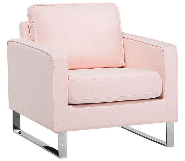 Rózsaszín kárpitozott fotel VIND