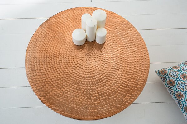 Dohányzóasztal HAMMES 60 cm – réz