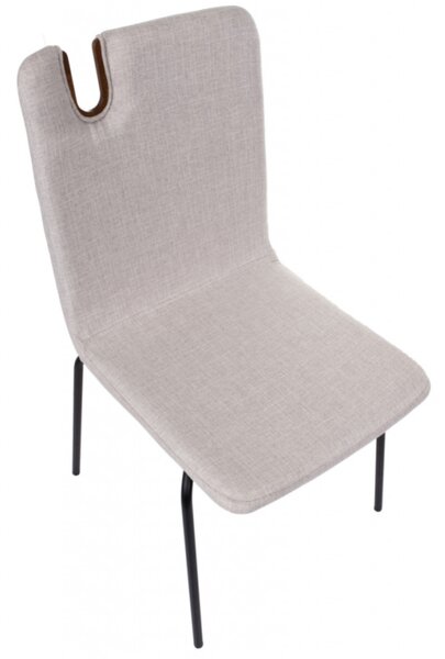 GRO-Falun Steel Black modern fémvázas tárgyalószék