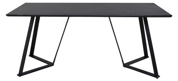 Asztal Dallas 372, 75x90cm, Fekete