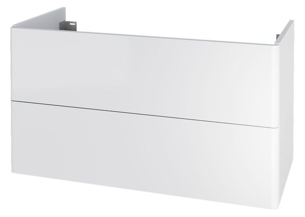Mereo, Mereo Siena, fürdőszobaszekrény 100 cm, fényes fehér, MER-CN412S
