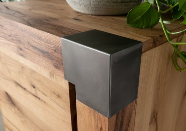NEW HOLAND Komód 53x45x142 cm, természetes, olajozott, vadtölgy / tölgy