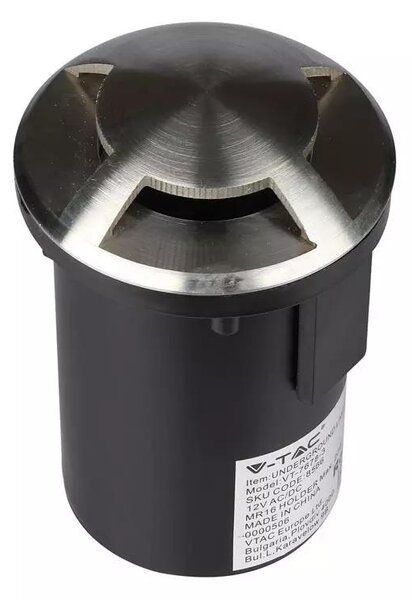 V-TAC 3 irányú talajlámpa, IP67, GU5.3 foglalattal - SKU 8566