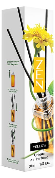 Pálcás aroma diffúzor ZEN YELLOW 50 ml