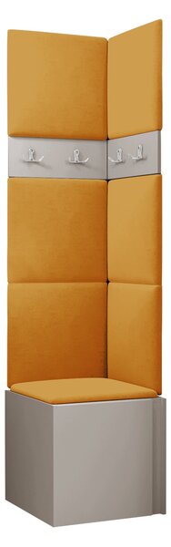 Előszoba garnitúra Pinis XXI, 186x42x46cm, Kasmír, Laminált forgácslap, Kárpit