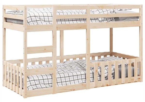 VidaXL tömör fenyőfa emeletes ágy 90 x 200 cm