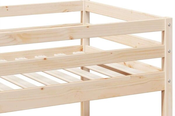 VidaXL tömör fenyőfa emeletes ágy 90 x 200 cm