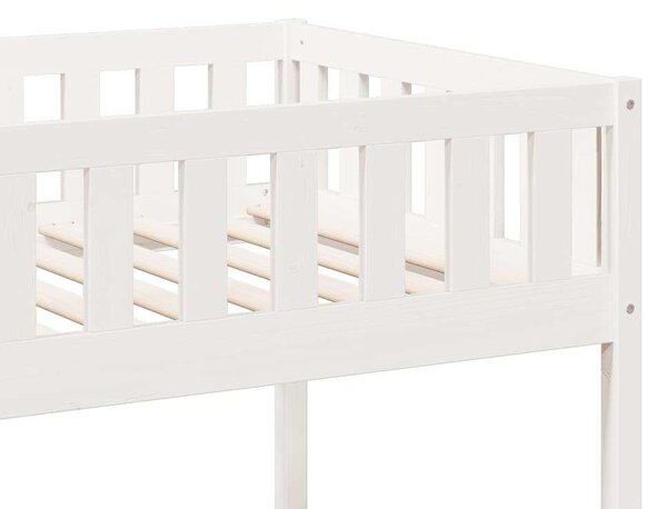 VidaXL fehér tömör fenyőfa emeletes ágy 90x190 cm