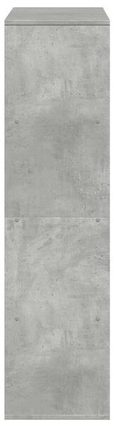 VidaXL betonszürke szerelt fa könyvespolc 100 x 33 x 125,5 cm