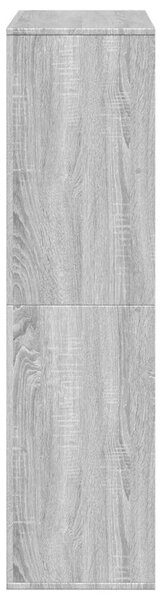 VidaXL Fa Könyvespolc - 8 Polc - Szürke Sonoma - 100x33x125,5cm