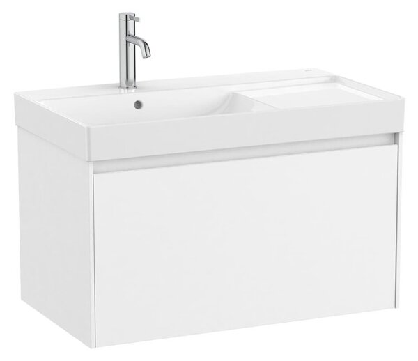Fürdőszobaszekrény mosdóval Roca ONA 80x50,5x46 cm fehér mat ONA801ZBML