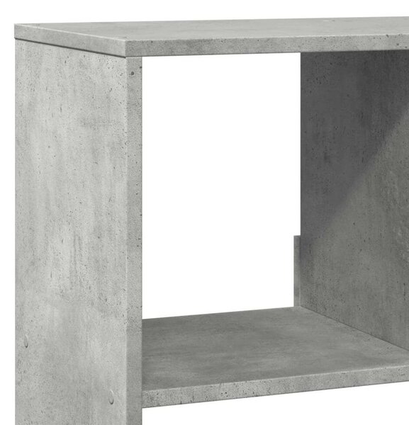 VidaXL betonszürke szerelt fa könyvespolc 100 x 33 x 125,5 cm