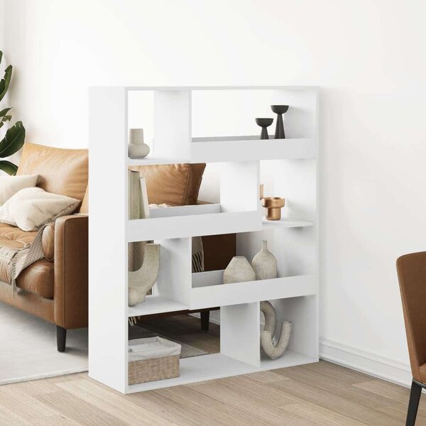 VidaXL fehér szerelt fa térelválasztó 100 x 33 x 125,5 cm