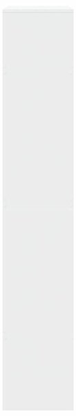 Fa Térelválasztó Könyvespolc - Fehér - 15 Rekesz - 100x33x187,5cm