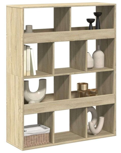 VidaXL sonoma tölgy színű szerelt fa térelválasztó 100 x 33 x 125,5 cm