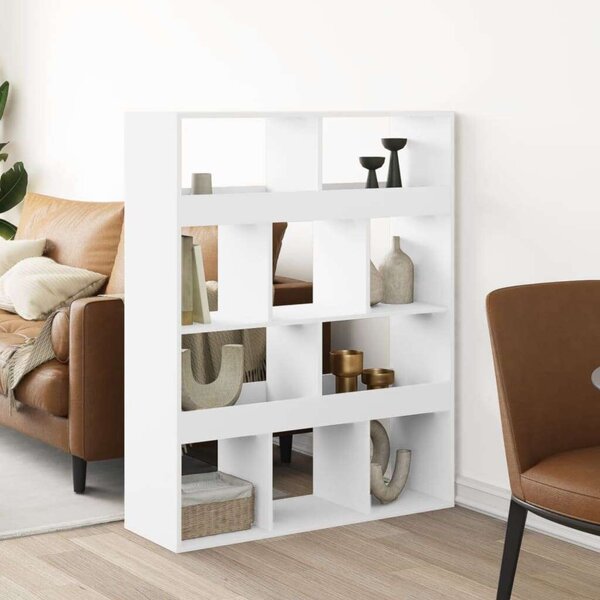 VidaXL fehér szerelt fa térelválasztó 100 x 33 x 125,5 cm