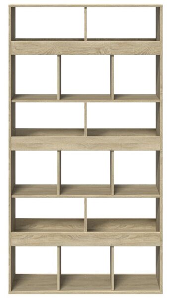 Vidaxl Fa Térelválasztó Könyvespolc - Sonoma Tölgy - 100x33x187,5cm