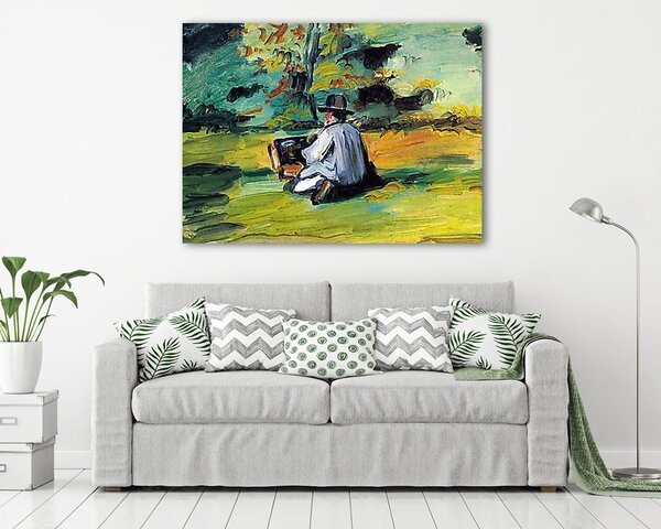 Paul Cézanne: Festő munka közben (vászonkép)