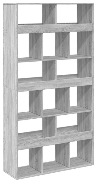 Fa Térelválasztó Polc - 15 Rekesz - 100x33x187,5 cm