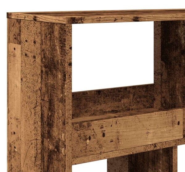 VidaXL antik fa színű szerelt fa térelválasztó 100 x 33 x 187,5 cm