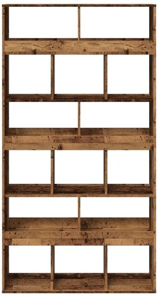VidaXL antik fa színű szerelt fa térelválasztó 100 x 33 x 187,5 cm