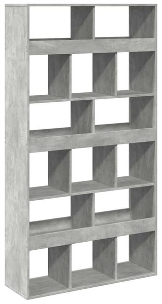 VidaXL Fa Térelválasztó - 15 Rekesz - 100x33x187,5cm - Betonszürke