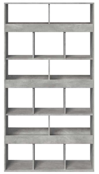 VidaXL Fa Térelválasztó - 15 Rekesz - 100x33x187,5cm - Betonszürke