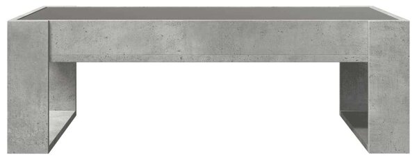 VidaXL LED Dohányzóasztal - Beton Szürke - 90x53x30 cm