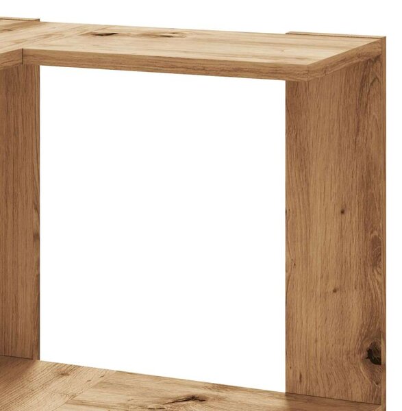 VidaXL 5 szintes szerelt fa sarok könyvespolc 50 x 50 x 179cm