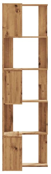 VidaXL 5 szintes szerelt fa sarok könyvespolc 50 x 50 x 179cm
