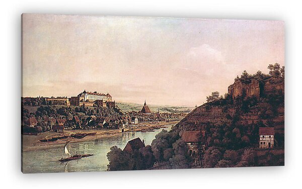 Canaletto: Pirna látképe (vászonkép)