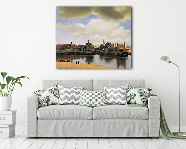 Jan Vermeer: Delft látképe (vászonkép)