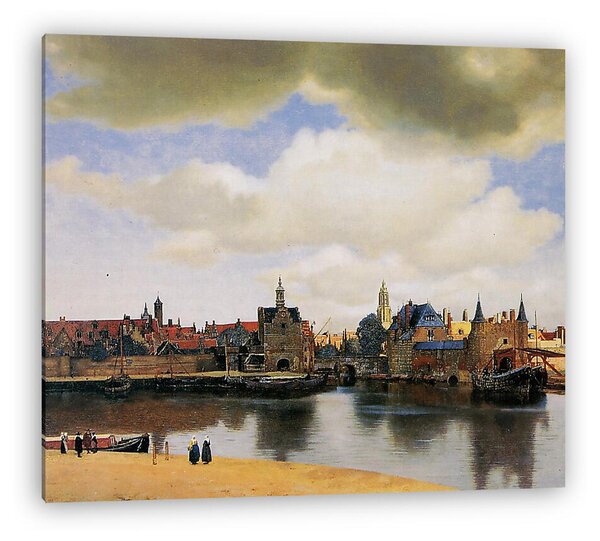Jan Vermeer: Delft látképe (vászonkép)