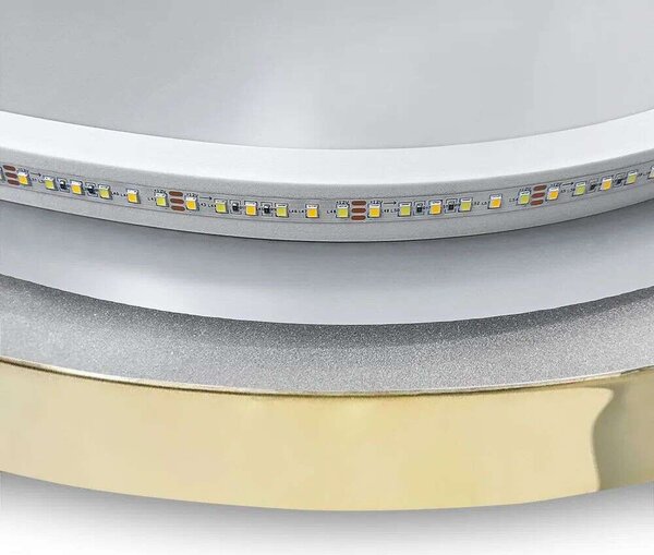 OVL LED Tükör - Ovális - Arany - 50x100cm
