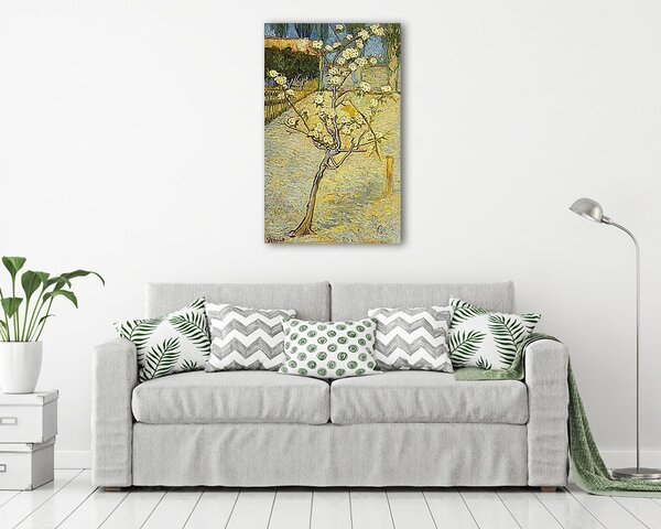 Vincent Van Gogh: Virágzó kis körtefa (vászonkép)