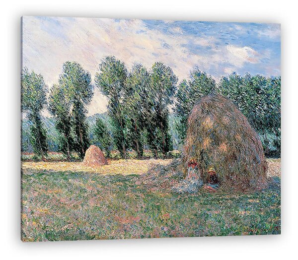 Claude Monet: Szénaboglyák (1885) (vászonkép)