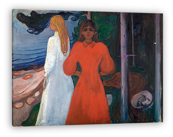 Edvard Munch: Piros és fehér (vászonkép)