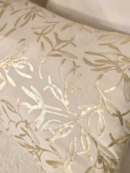 Sinsay - Dekoratív párna növényi motívummal és bojtokkal - arany