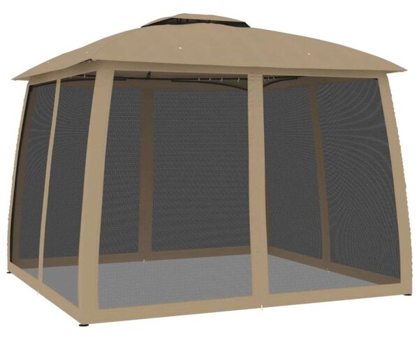 VidaXL Pavilon - Dupla Tető - Hálós Falak - 2,93x2,93 m
