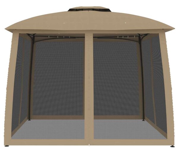 VidaXL Pavilon - Dupla Tető - Hálós Falak - 2,93x2,93 m