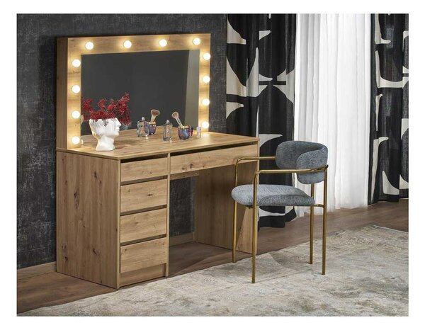 Hollywood XL fésülködőasztal, artisan tölgy